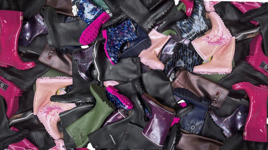 Branded Mixed Rain Boots / Wellies